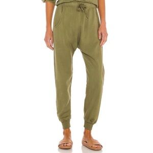 Acacia Swimwear Olive Green Basics sweatpants NWT